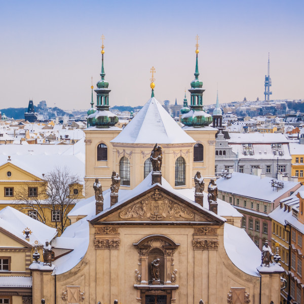 Visit Prague in the winter.