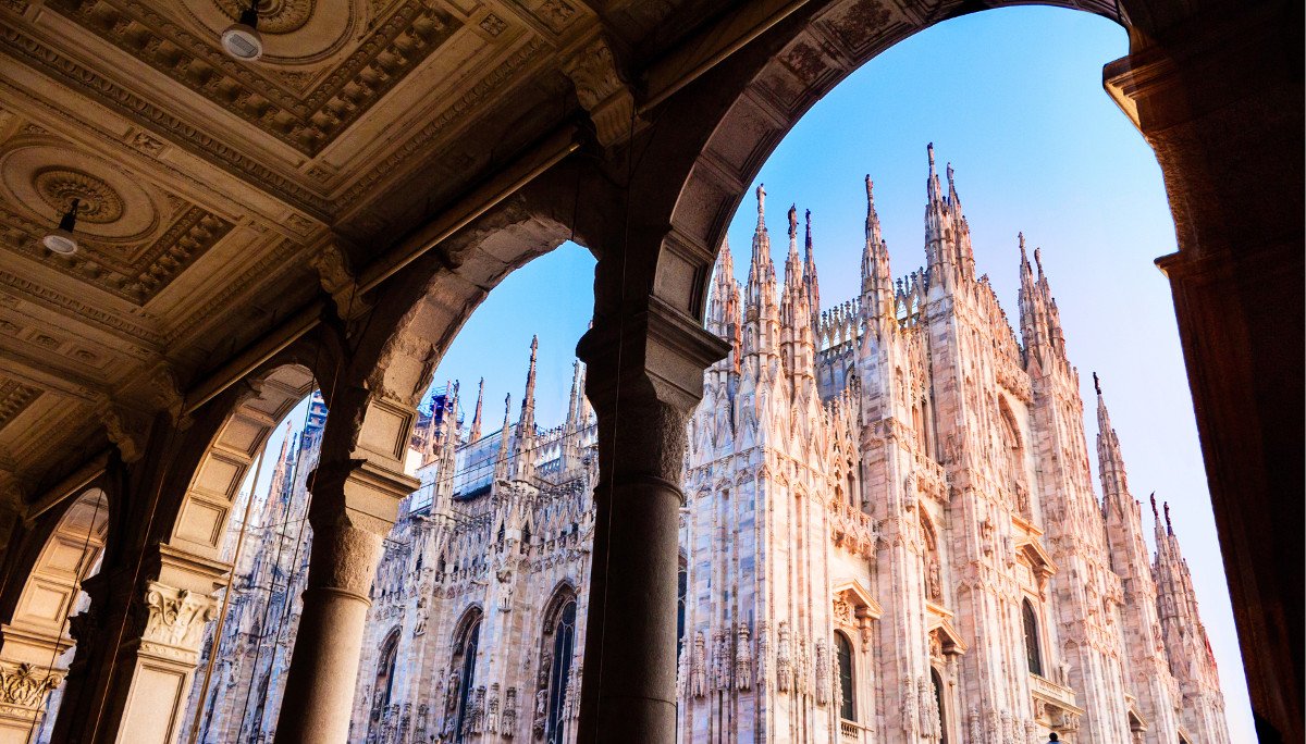Get the photo everyone takes when visiting Milan and visit the Duomo.