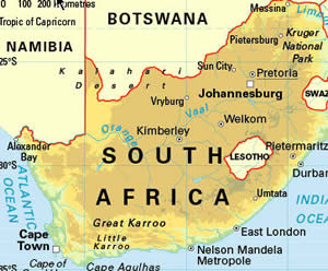 South Africa map