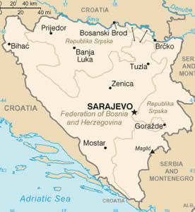 Bosnian map