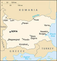 Bulgaria map