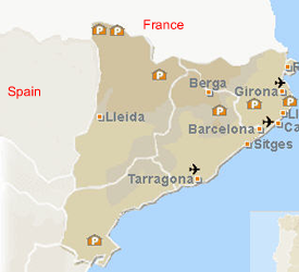 Catalonia map