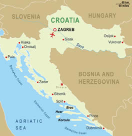 Croatia map