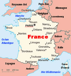 mappa della Francia