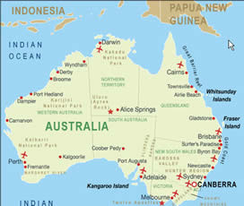 australia map