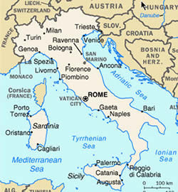 Italy map