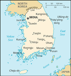 Korea map