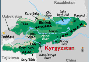 Kyrgyzstan map