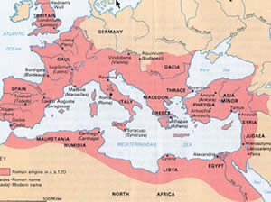 Roman Empire map