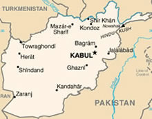 Afghanistan map