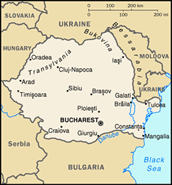 Romanian map