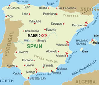 Spain map