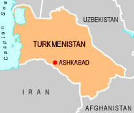 Turkmenistan map