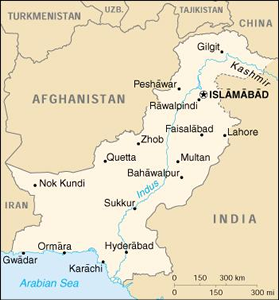 Pakistan map