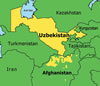 Uzbekistan map