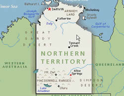 Map Northern Territory