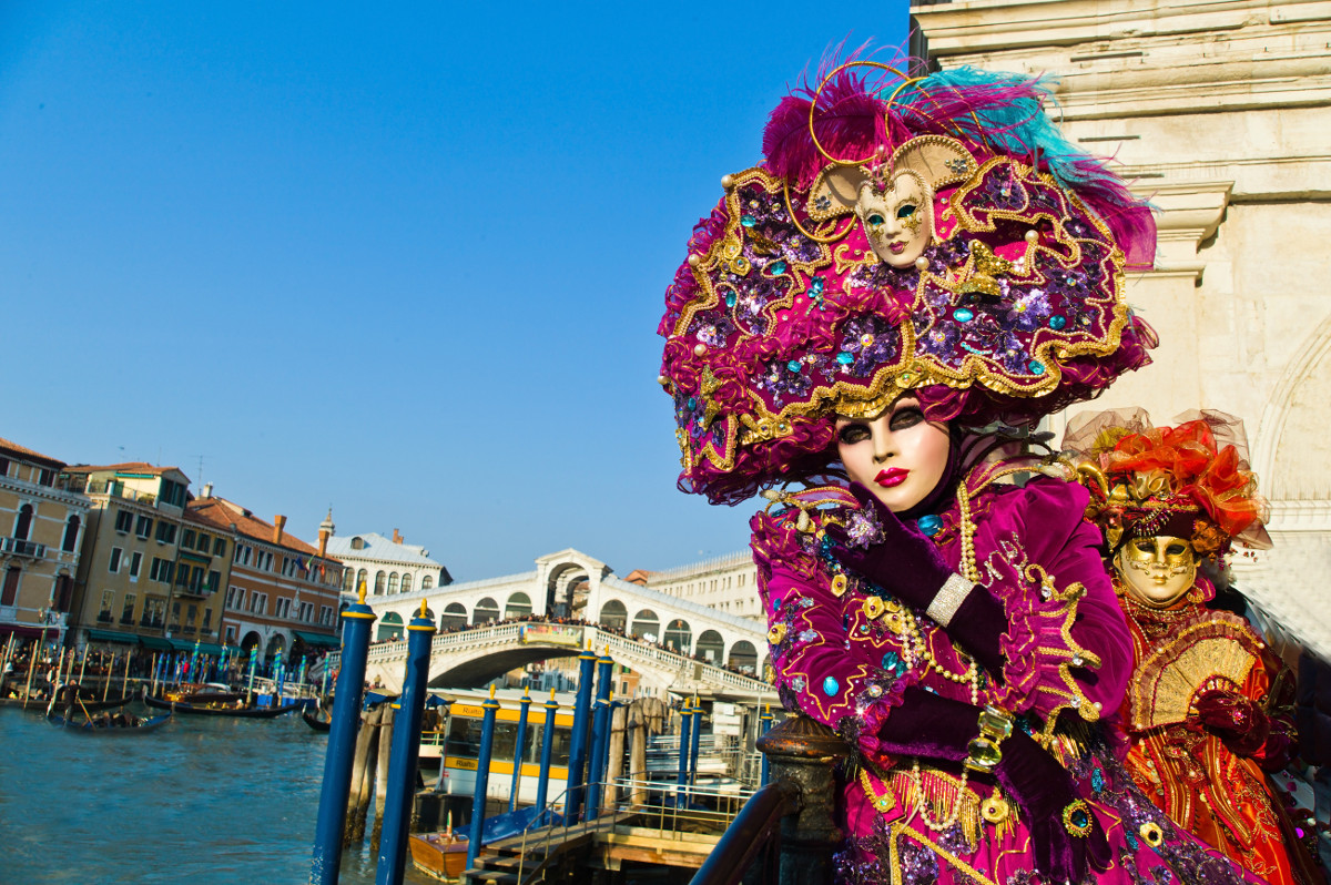Visit Venice during Carnevale.