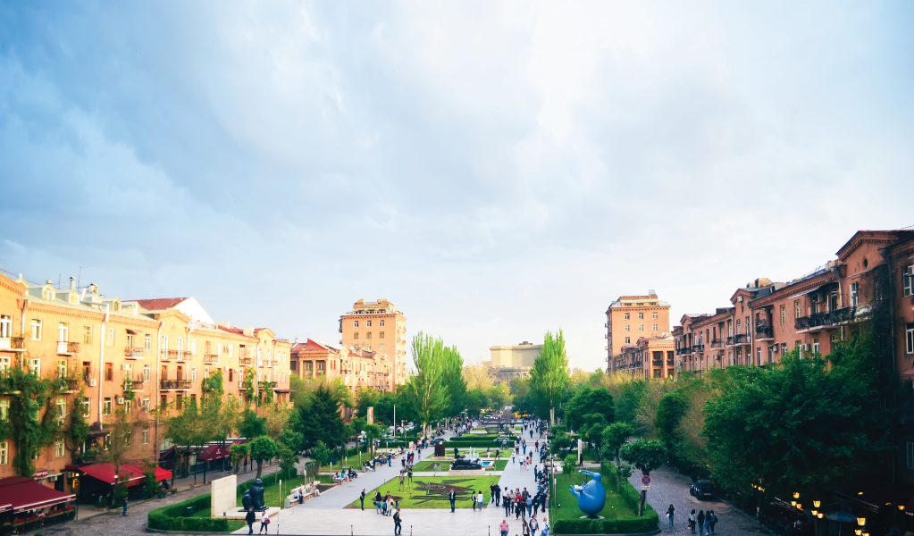 Open-air café in Yerevan