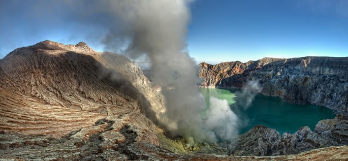 Javanese language, volcano